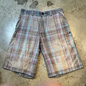 Op men’s 90s plaid skater Bermuda shorts size 30